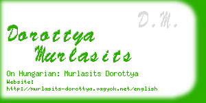 dorottya murlasits business card